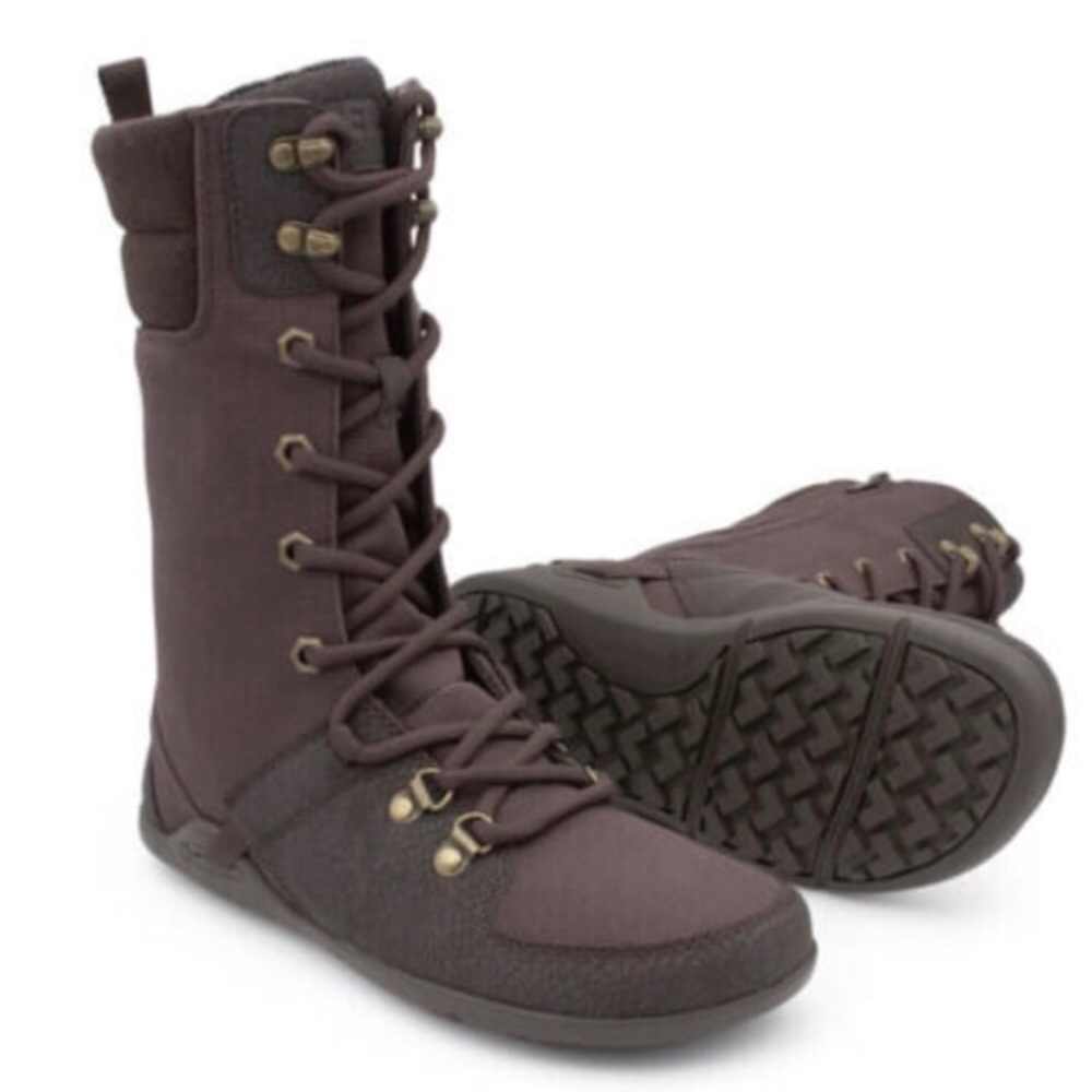 Women's Brown Lace-Up Combat Boots
